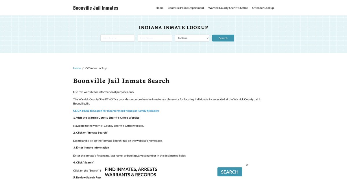 Preview of boonvillejail.org