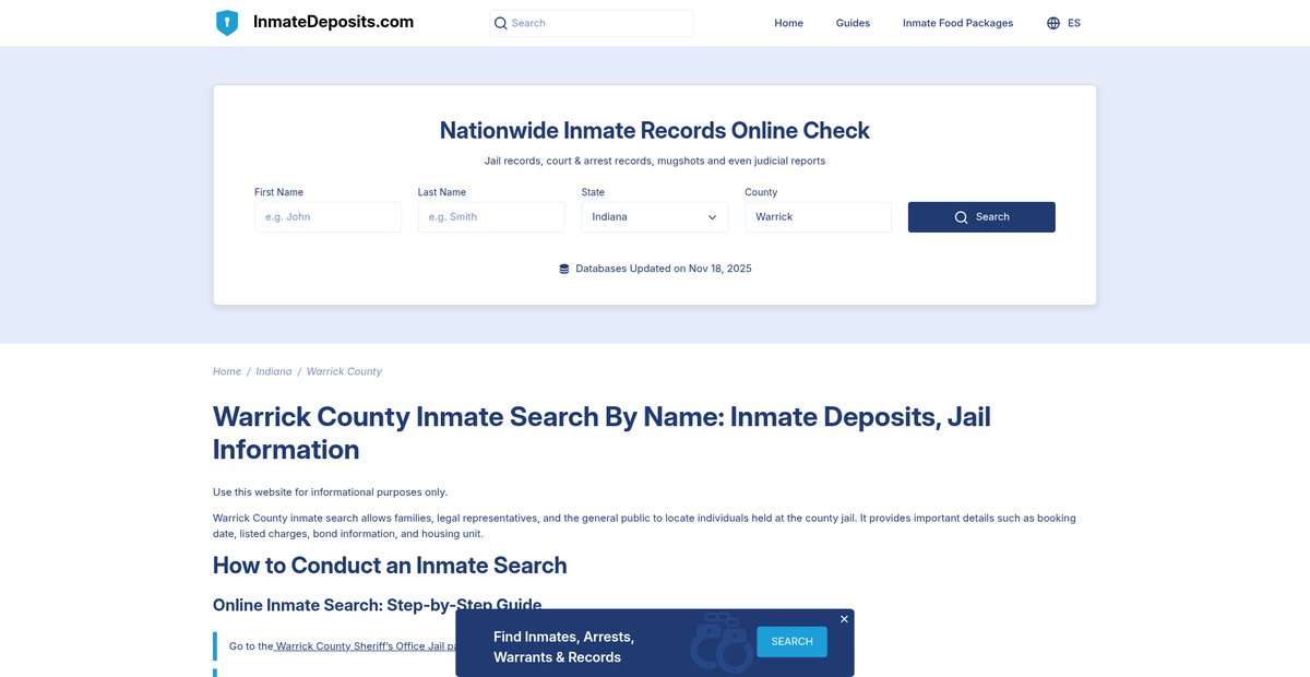 Preview of inmatedeposits.com