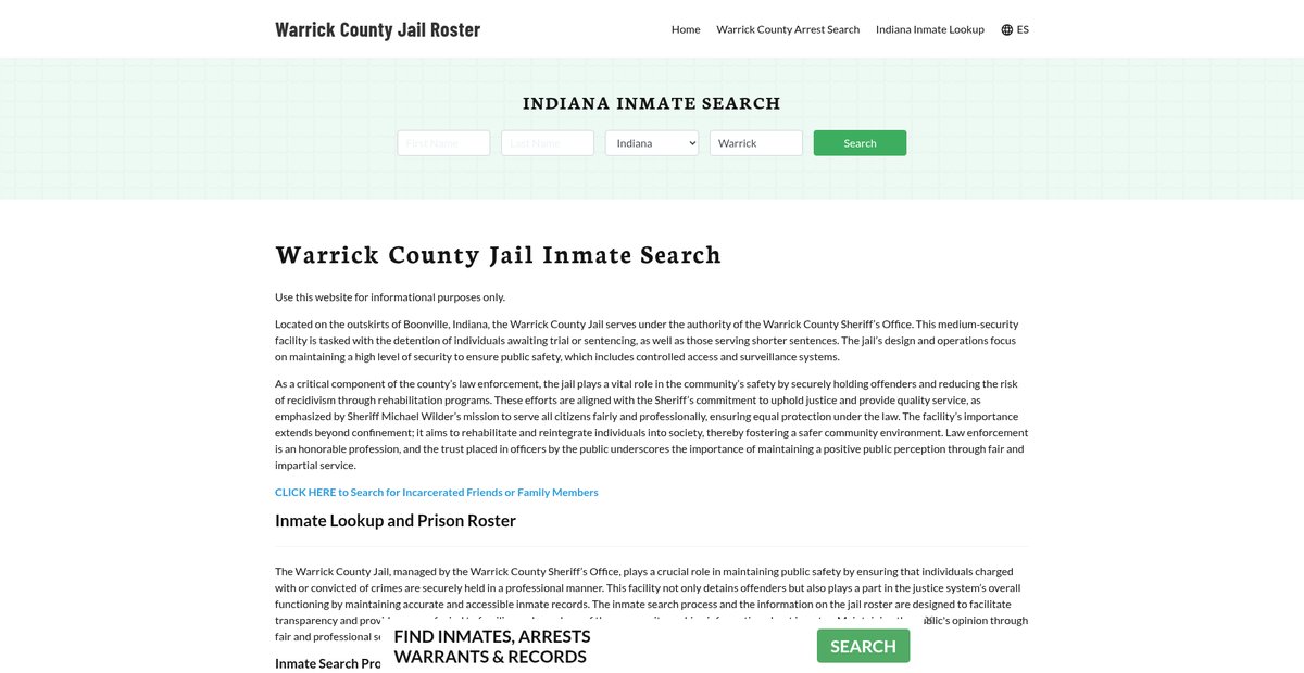 Preview of warrickcountyjail.org
