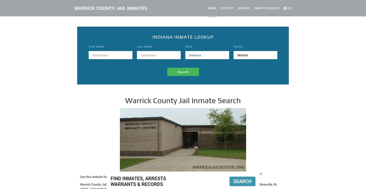 Preview of warrickjailroster.org