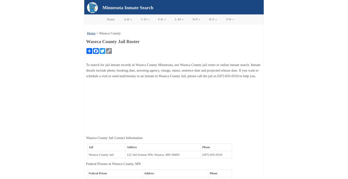 Preview of inmatesearchmn.org