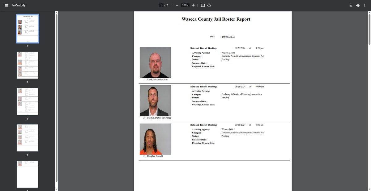 Preview of jailrosters.org