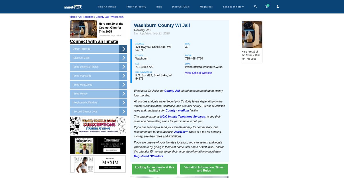 Preview of inmateaid.com