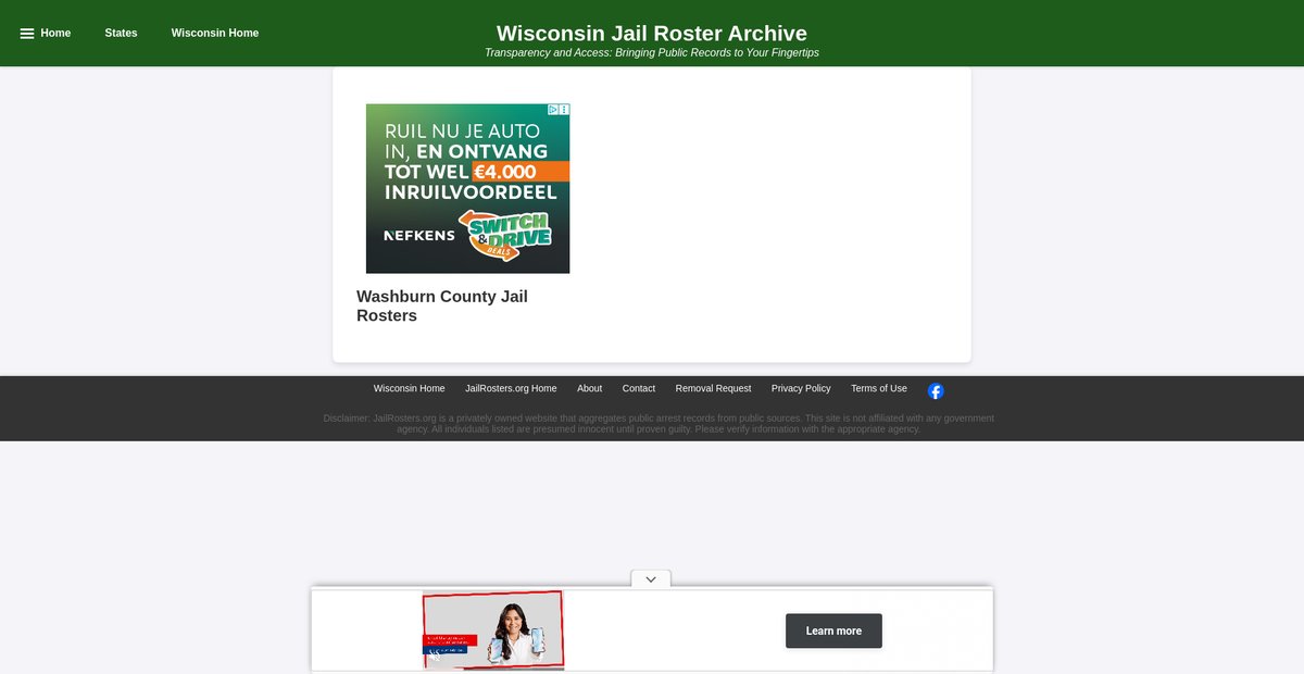 Preview of jailrosters.org
