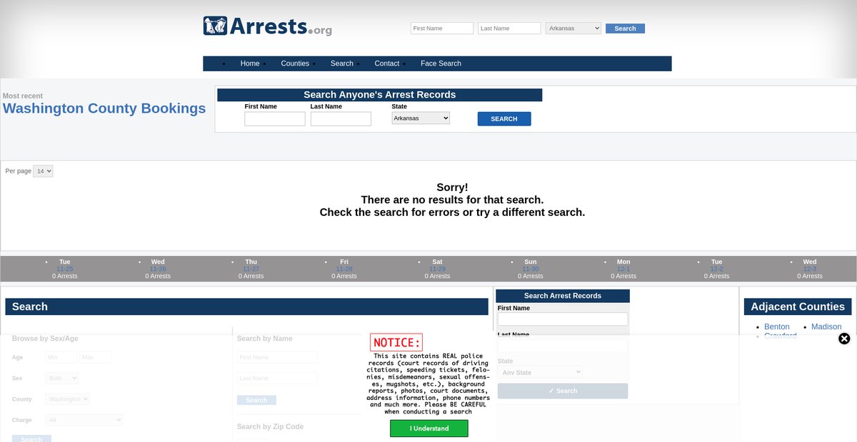 Preview of arkansas.arrests.org