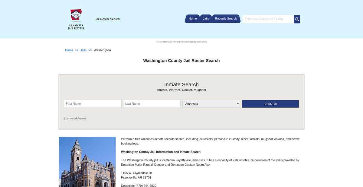 Preview of arkansasjailroster.com