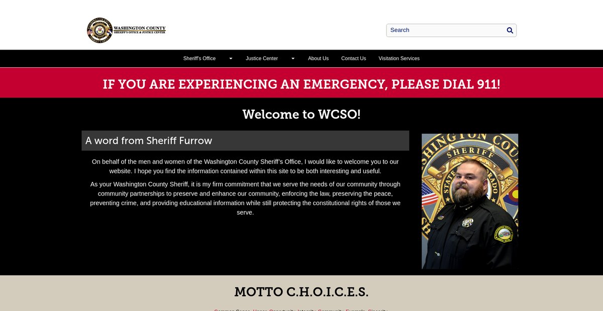 Preview of washingtoncountysheriff.colorado.gov