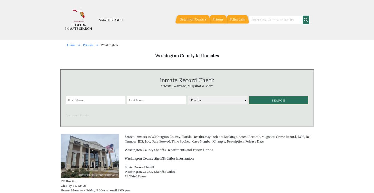 Preview of floridainmatesearch.net