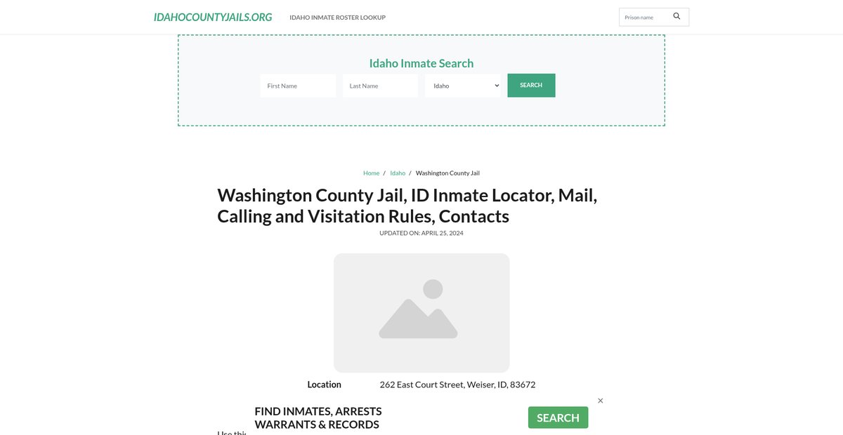 Preview of idahocountyjails.org