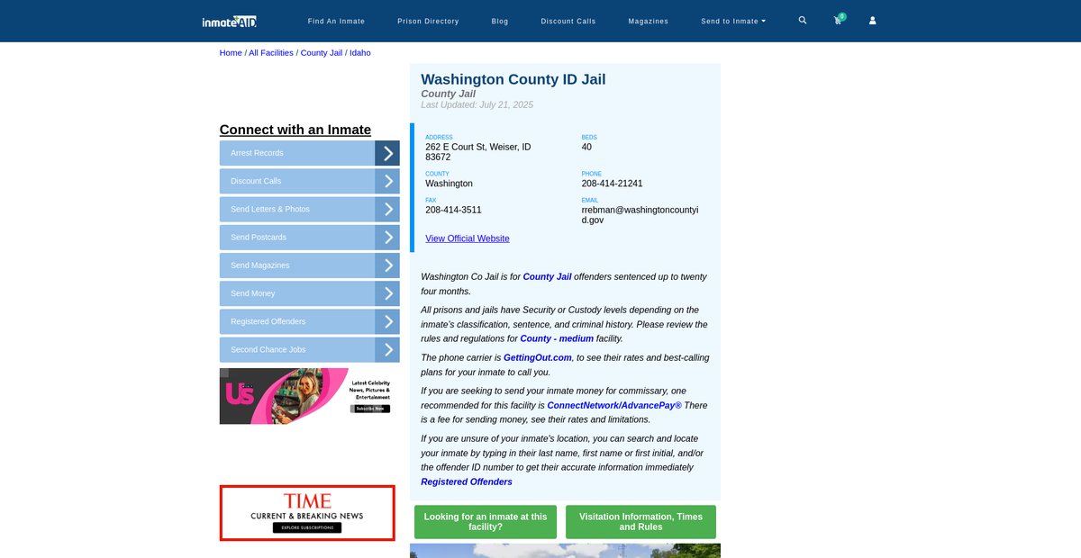 Preview of inmateaid.com
