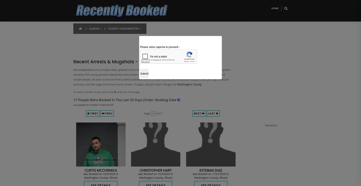 Preview of recentlybooked.com
