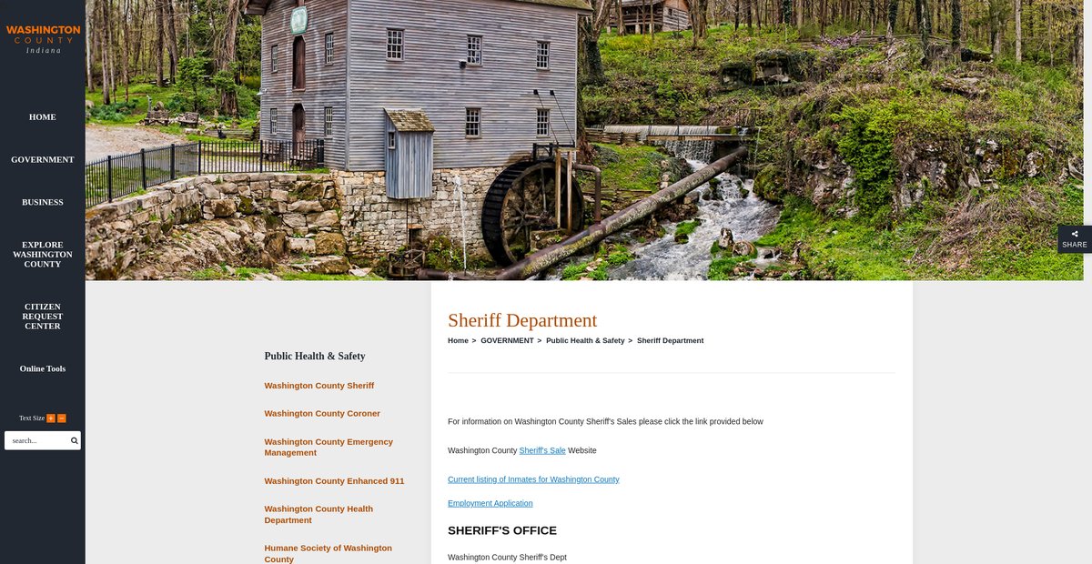 Preview of washingtoncounty.in.gov