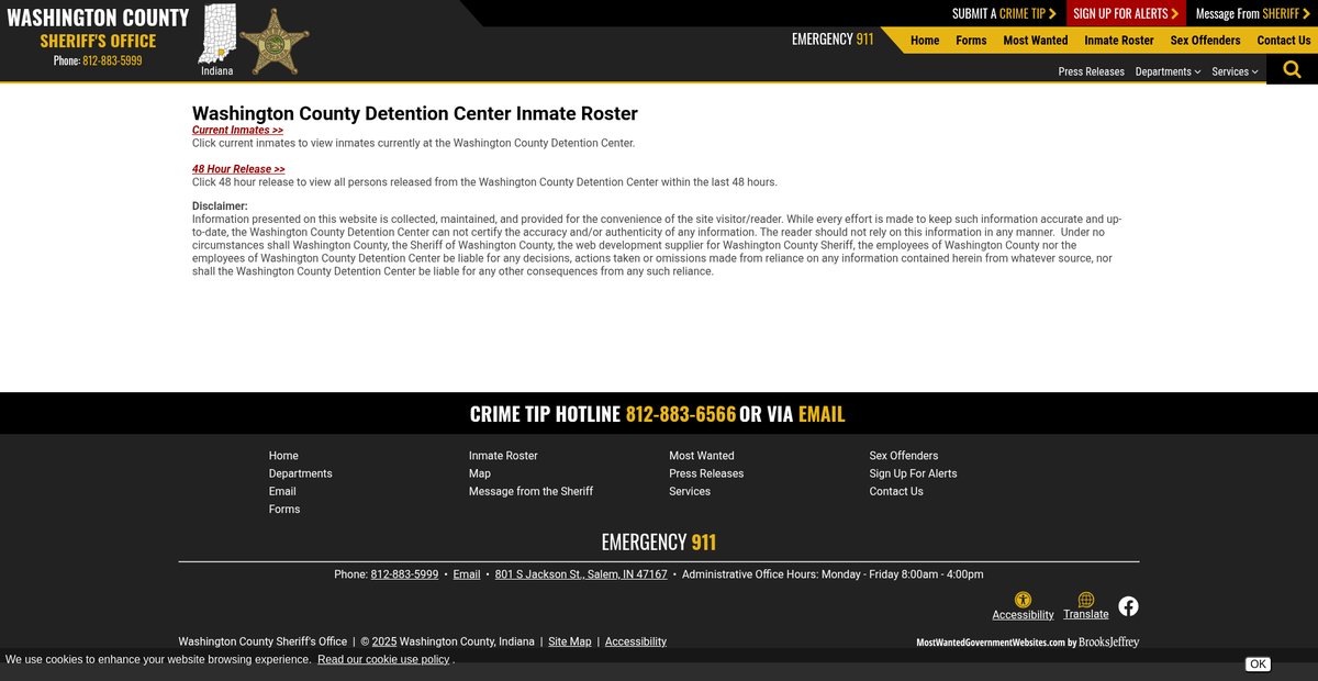 Preview of washingtoncountyinsheriff.org