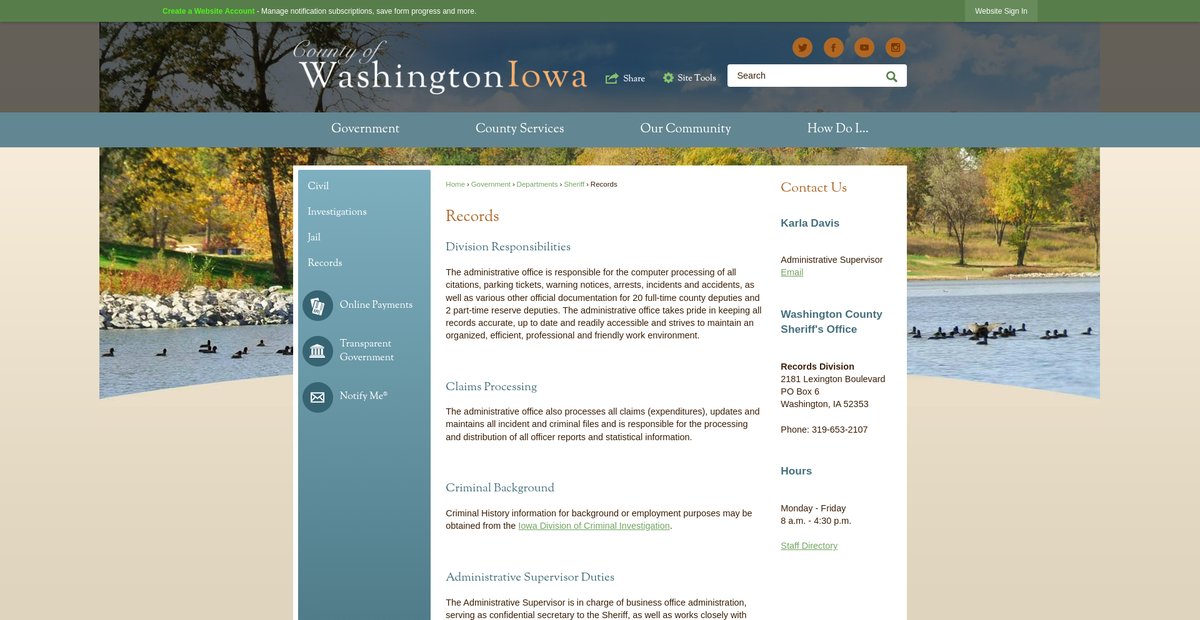 Preview of washingtoncounty.iowa.gov