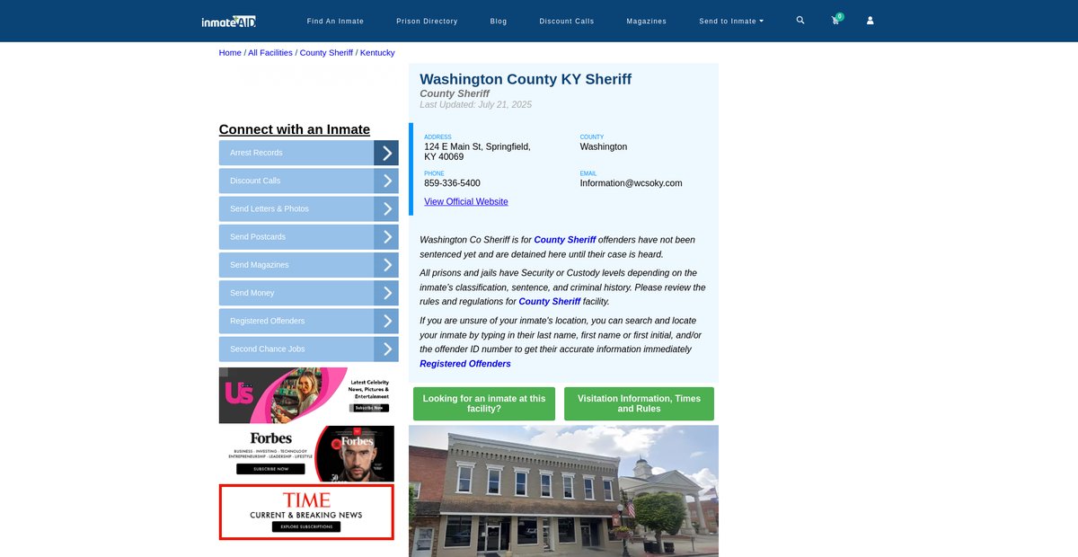 Preview of inmateaid.com