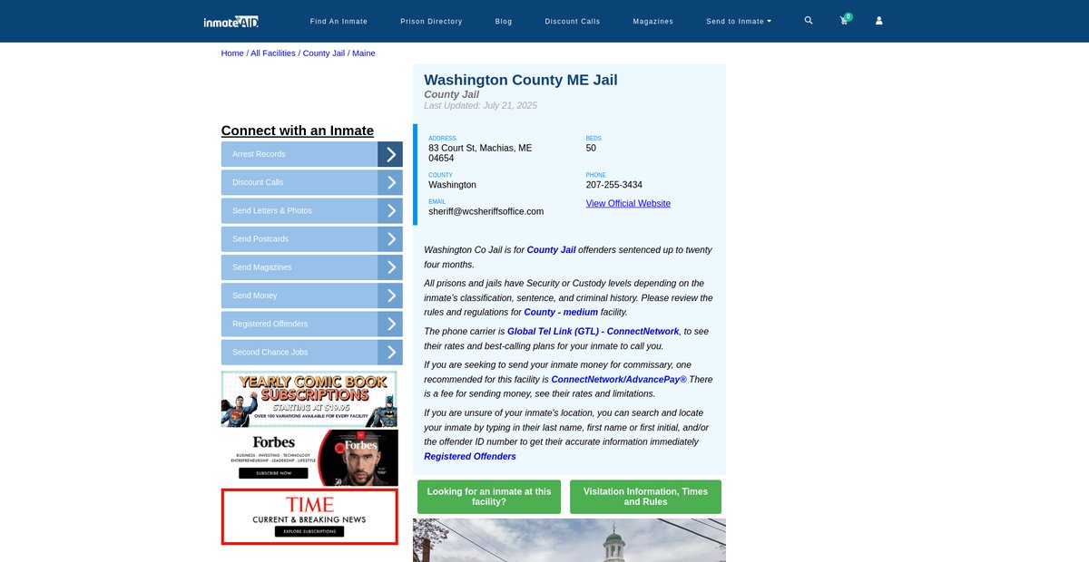 Preview of inmateaid.com