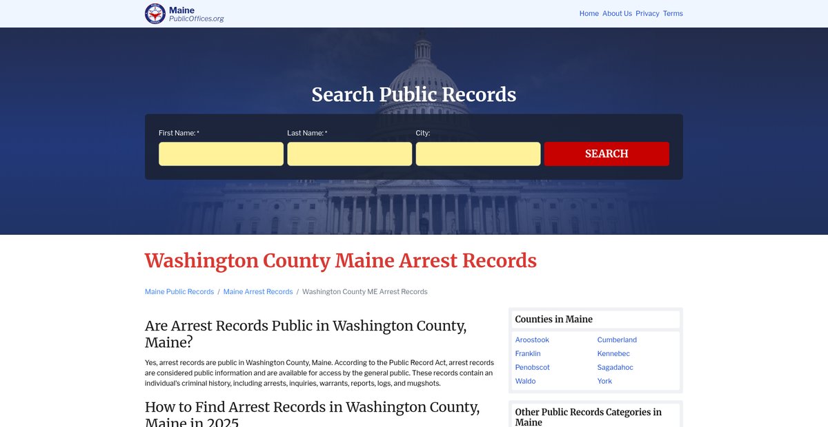 Preview of maine.publicoffices.org
