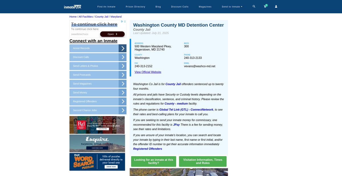 Preview of inmateaid.com