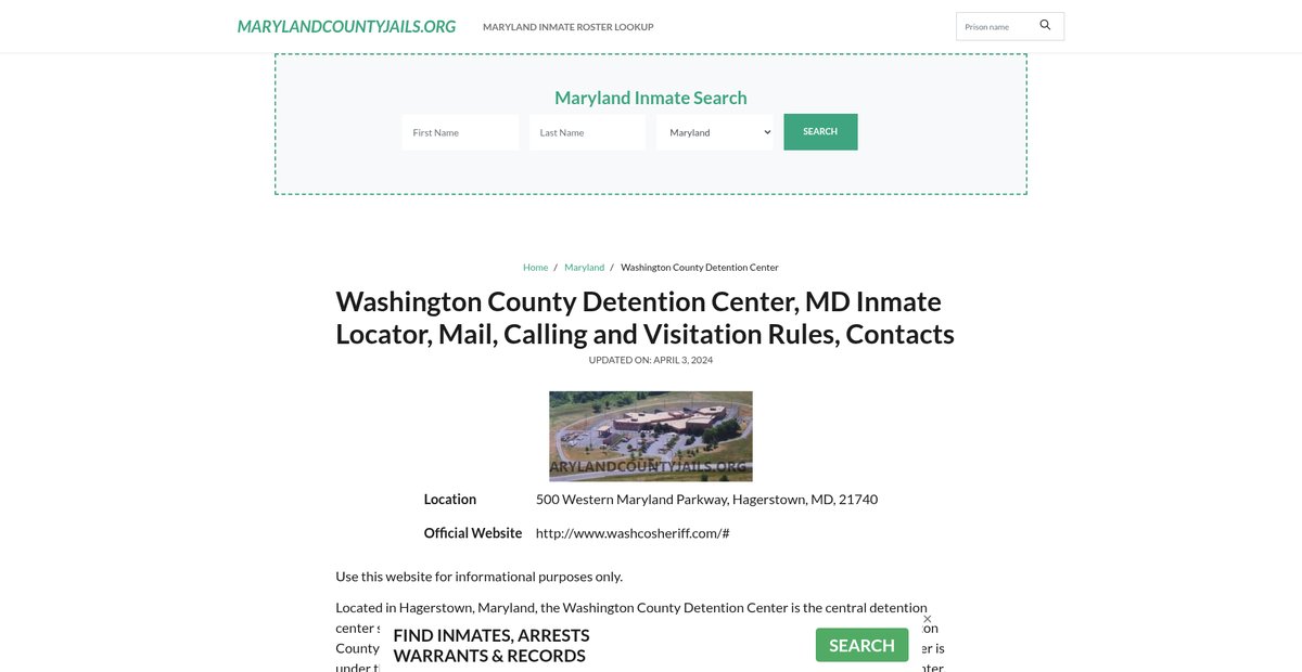 Preview of marylandcountyjails.org