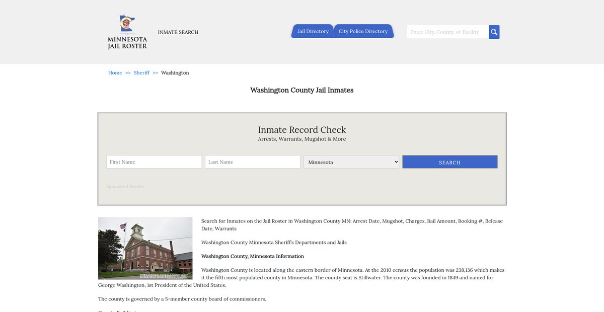 Preview of minnesotajailroster.com