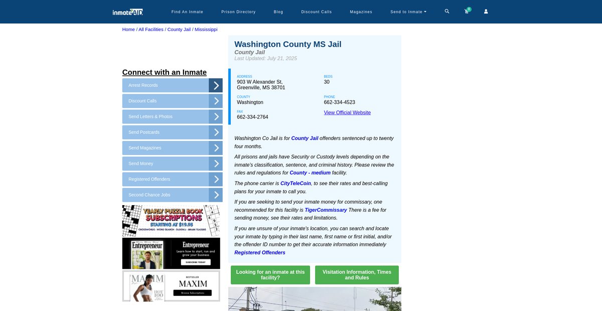 Preview of inmateaid.com