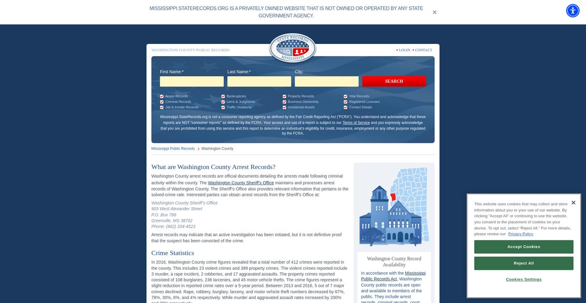 Preview of mississippi.staterecords.org