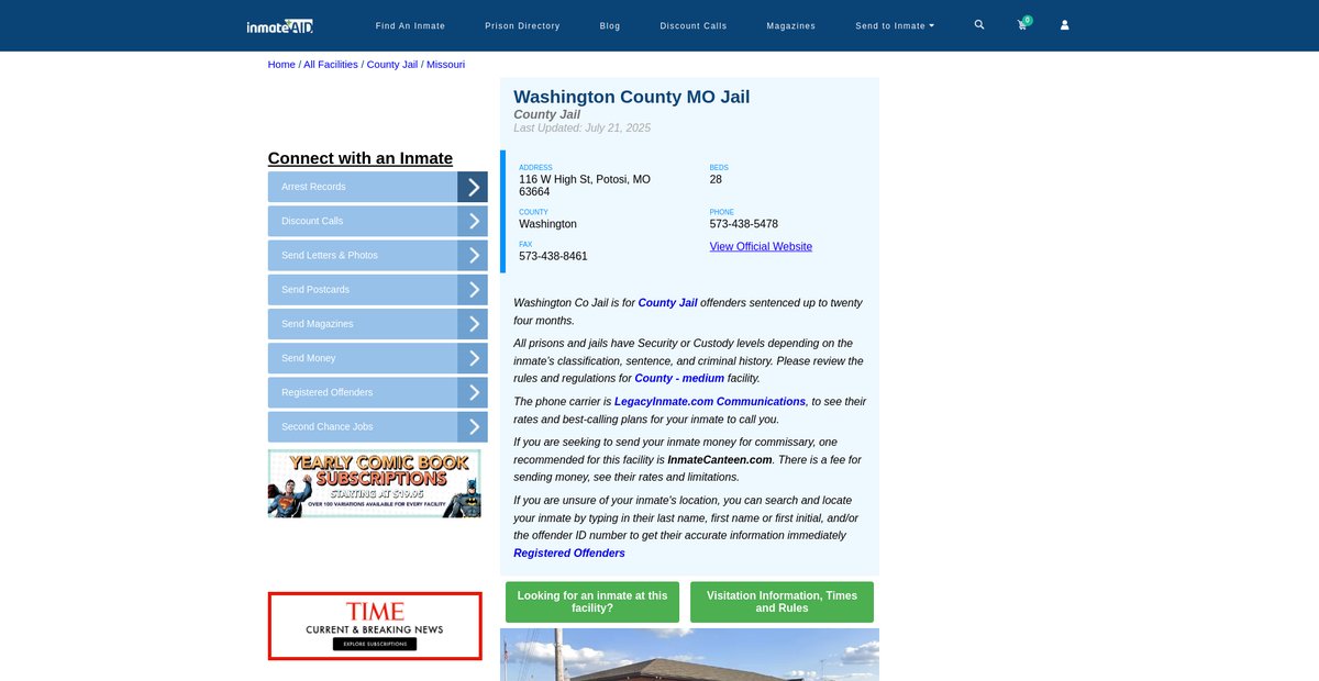 Preview of inmateaid.com