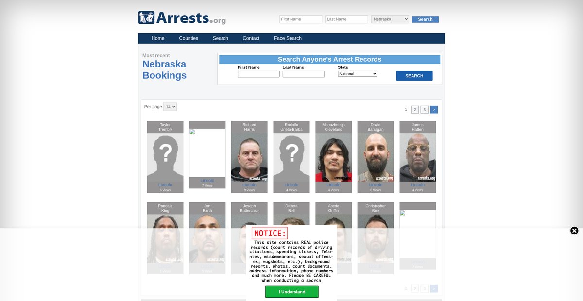 Preview of nebraska.arrests.org