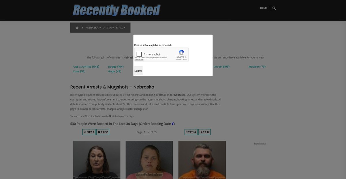 Preview of recentlybooked.com