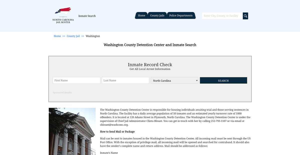 Preview of northcarolinajailroster.com