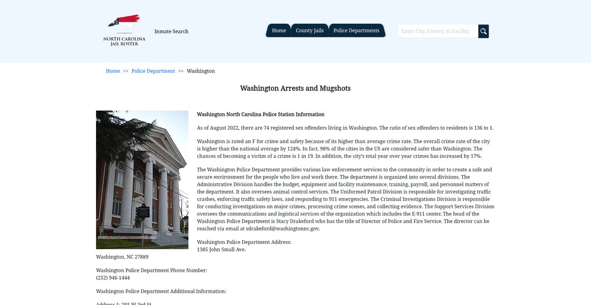 Preview of northcarolinajailroster.com