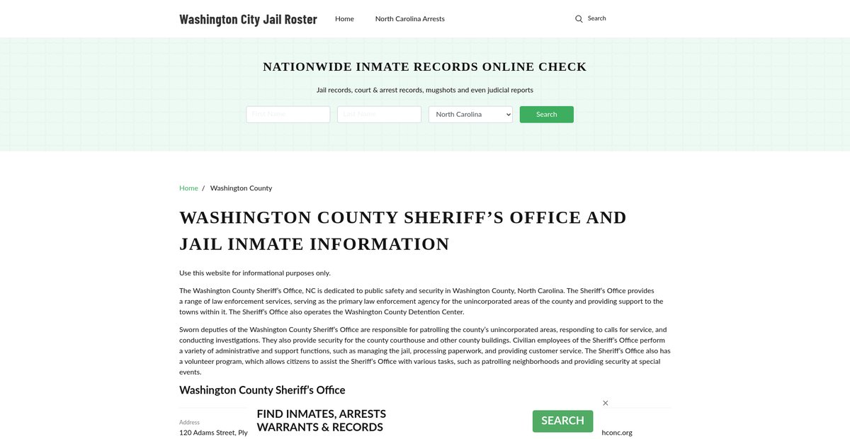 Preview of washington-nc.com