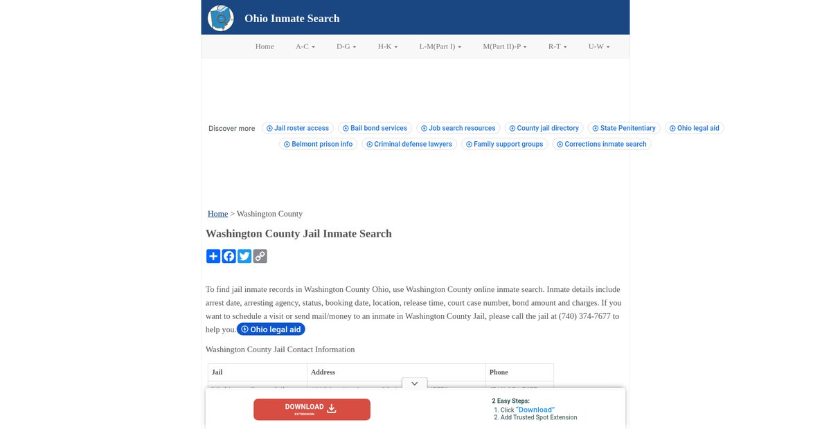 Preview of inmatesearchoh.org