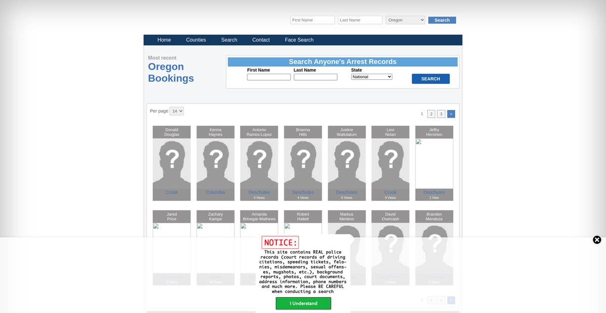 Preview of oregon.arrests.org