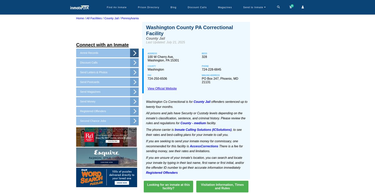 Preview of inmateaid.com