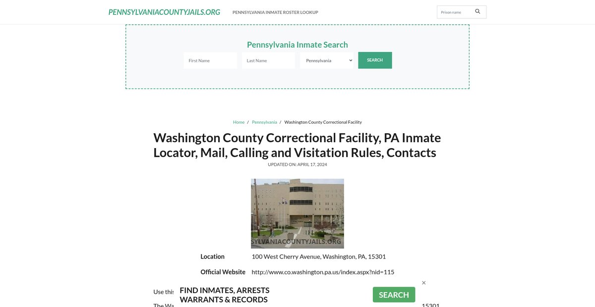 Preview of pennsylvaniacountyjails.org
