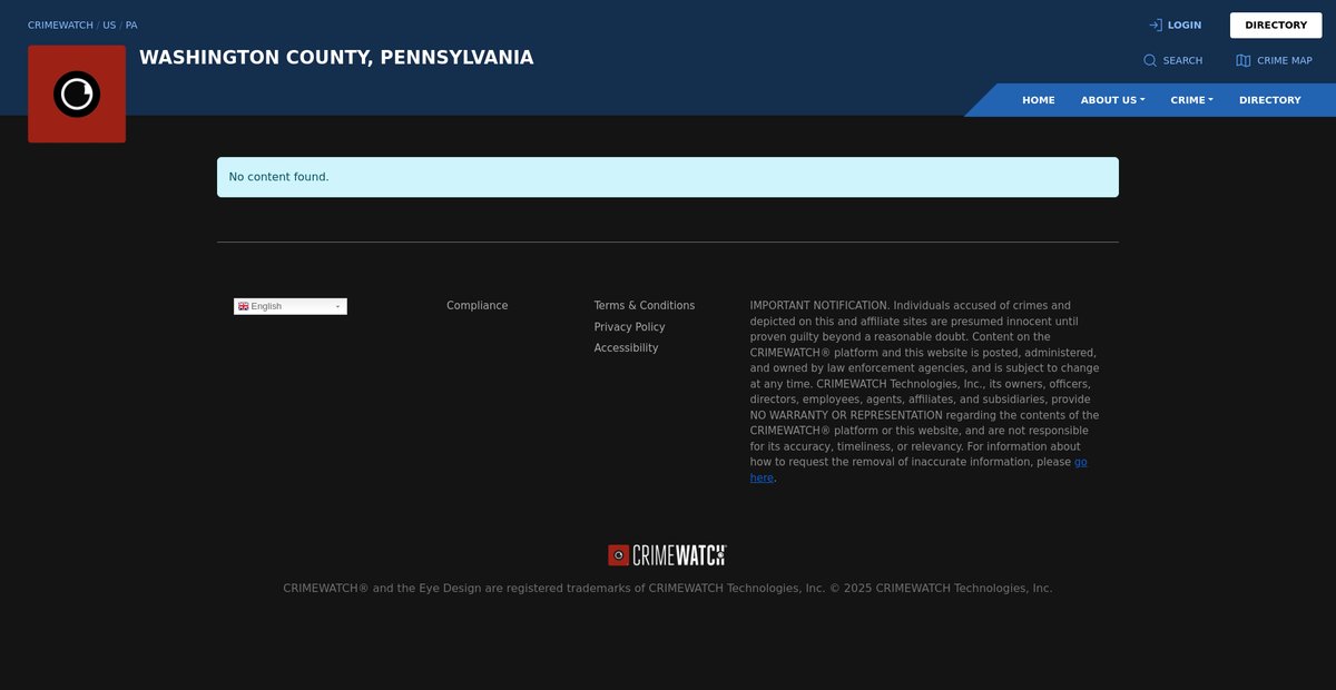 Preview of washington.crimewatchpa.com