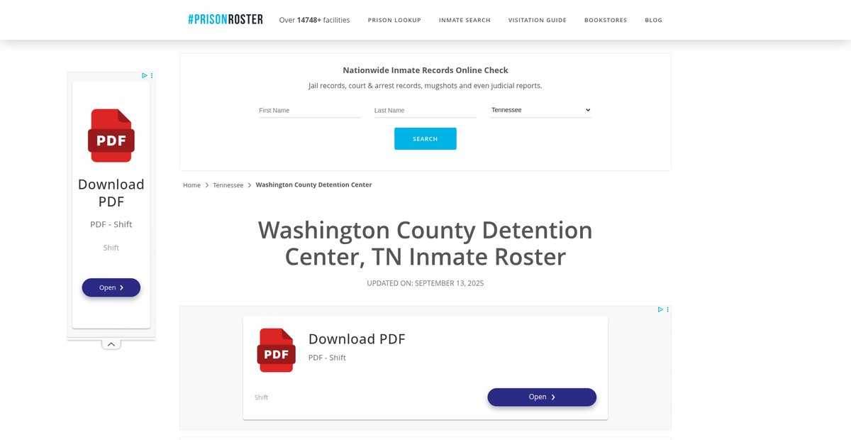Preview of prisonroster.com