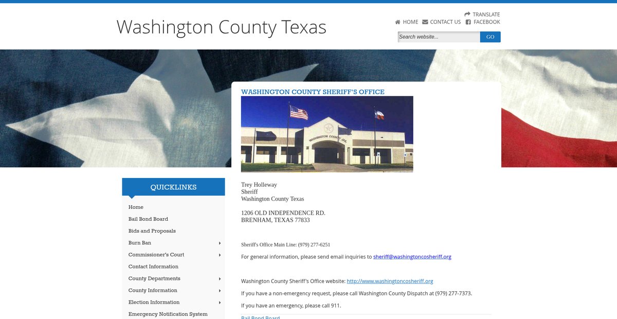 Preview of co.washington.tx.us