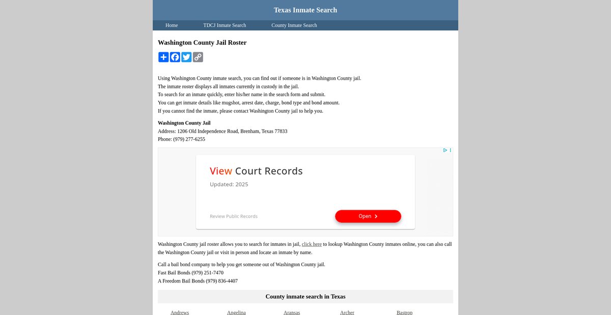 Preview of inmatesearchtexas.org