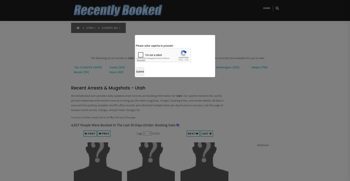 Preview of recentlybooked.com