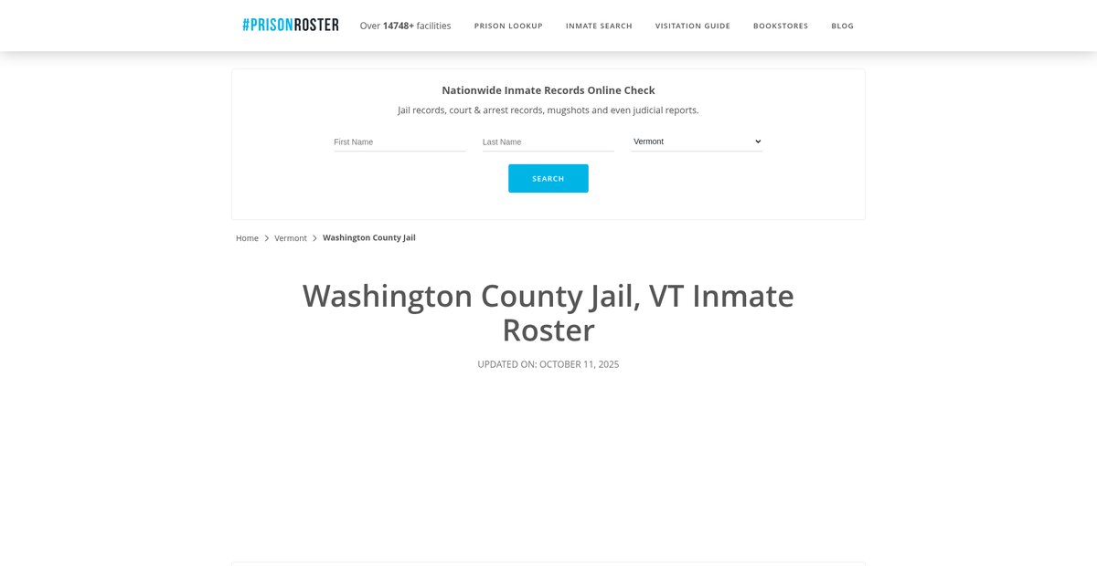 Preview of prisonroster.com