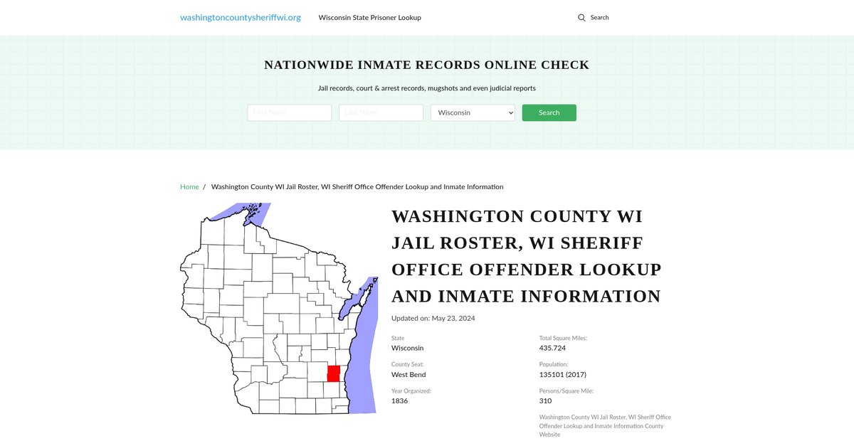 Preview of washingtoncountysheriffwi.org