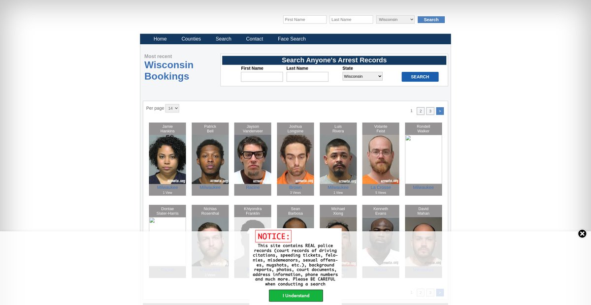 Preview of wisconsin.arrests.org