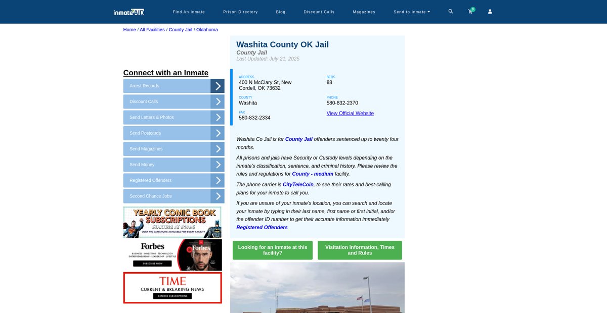 Preview of inmateaid.com