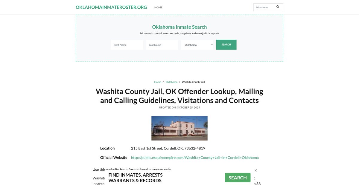 Preview of oklahomainmateroster.org