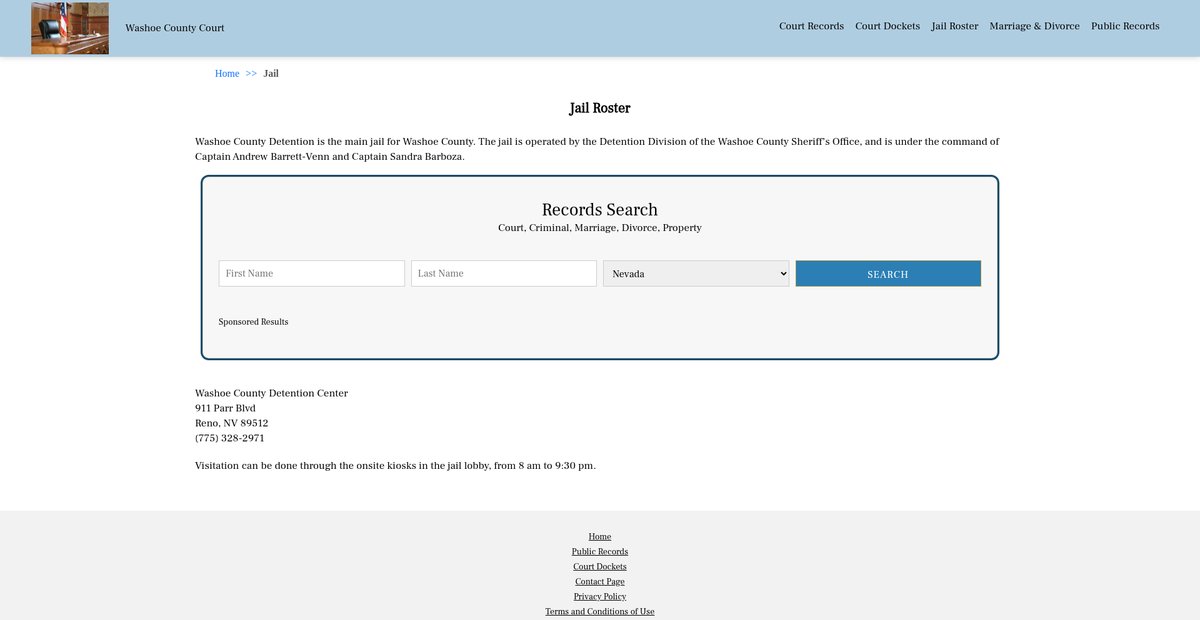 Preview of washoecountycourt.org