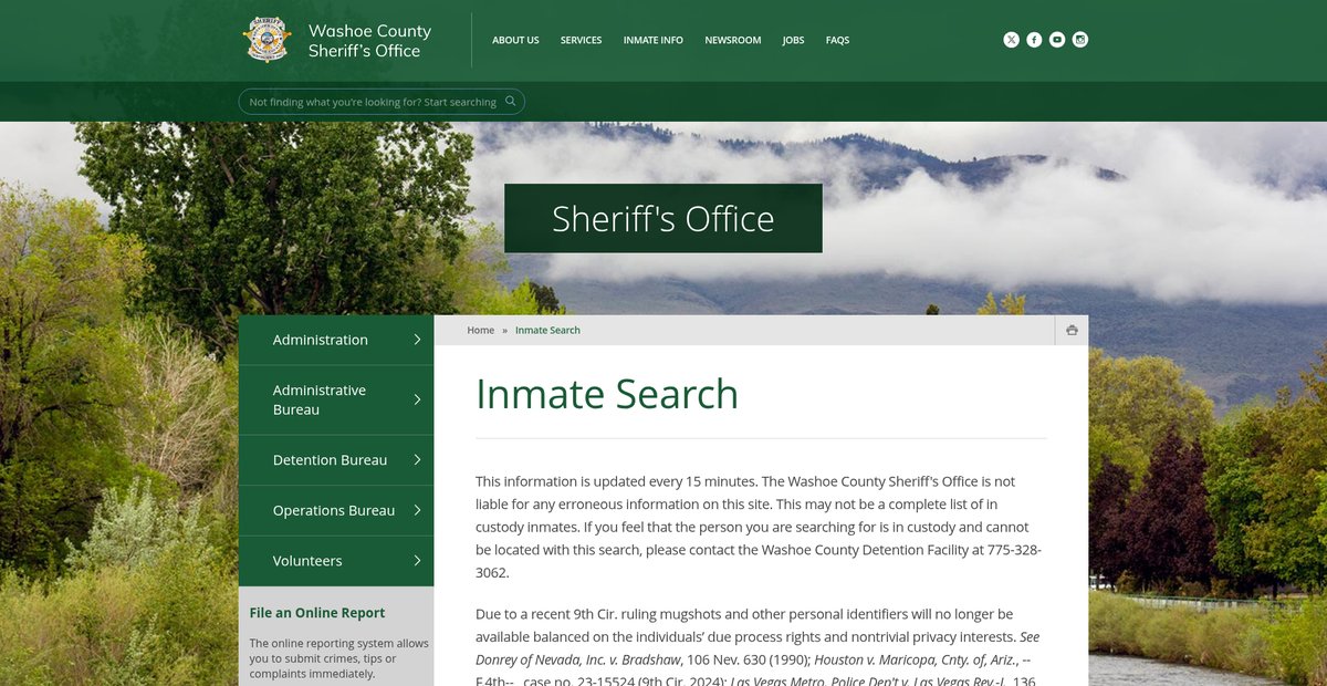 Preview of washoesheriff.com