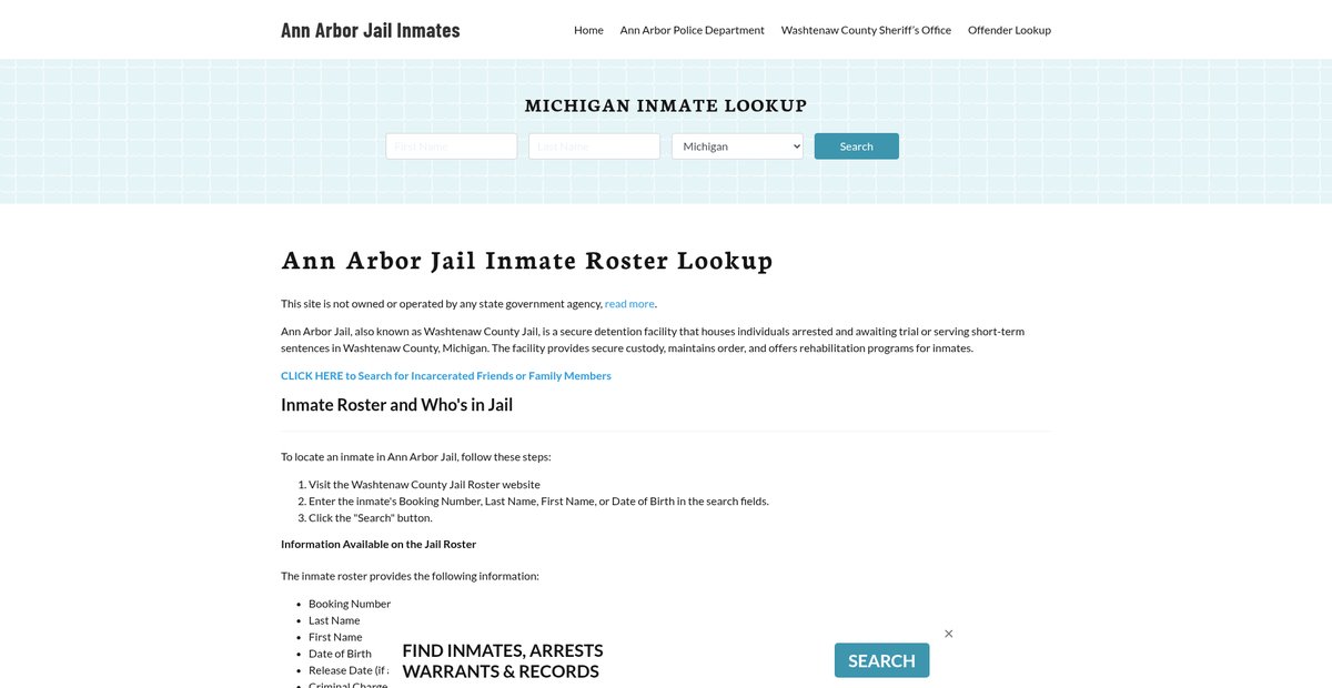 Preview of annarborjail.org