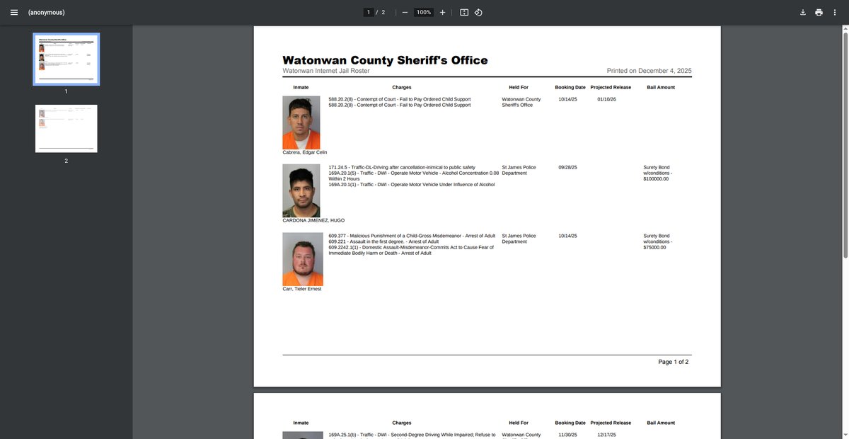 Preview of co.watonwan.mn.us
